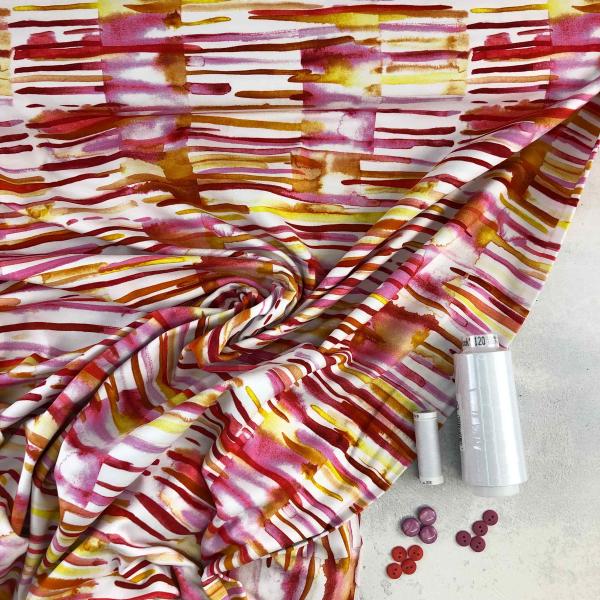 Baumwoll-Jersey Pink Stripes
